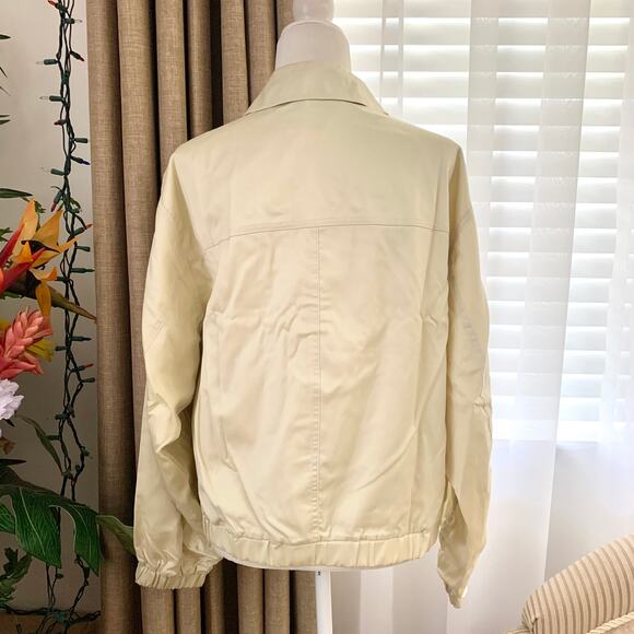 Uniqlo U Zip Up Short Blouson Bomber Jacket in Natural - Picture 7 of 11